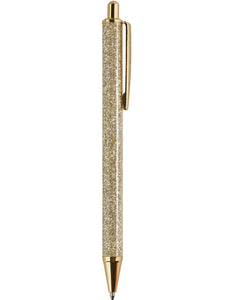 Gold Glitter Barrel Pen