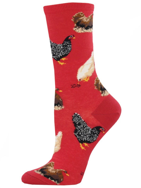 Women’s Hen House Socks Red