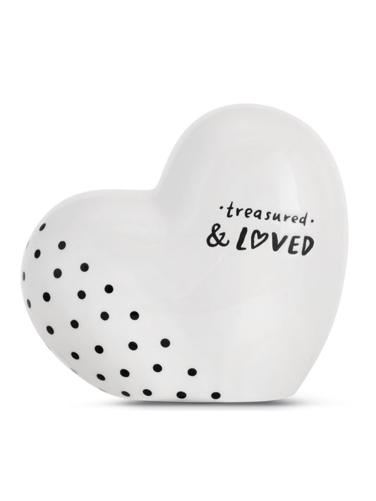 Black & White Heart Bank