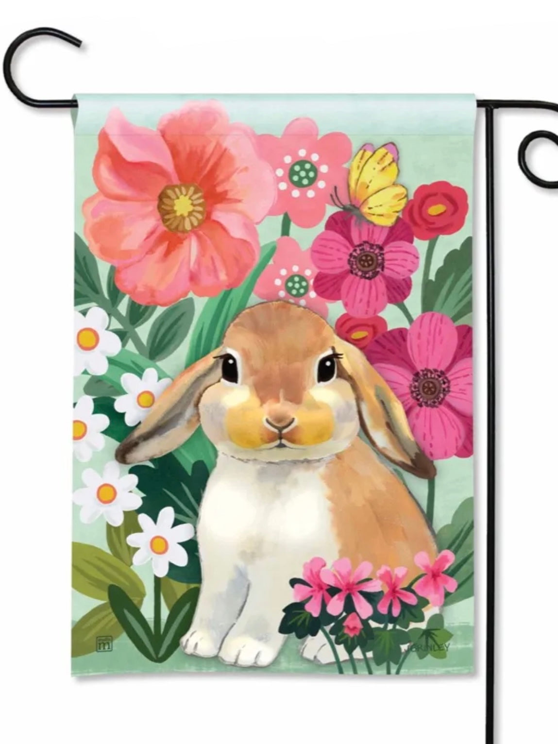 Bunny Love Garden Flag (Flag Stand Sold Separately)