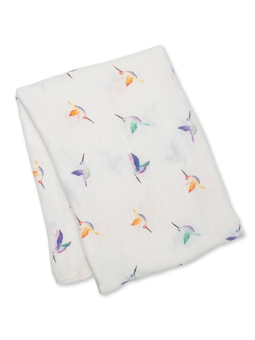 Hummingbird Swaddling Blanket