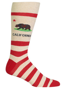 Men’s California Crew Socks Natural Melange