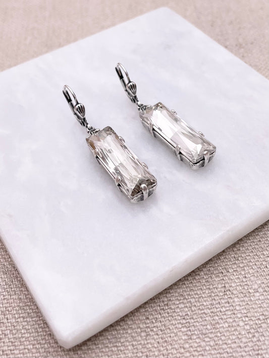 Christine Earrings - Silver with Shade