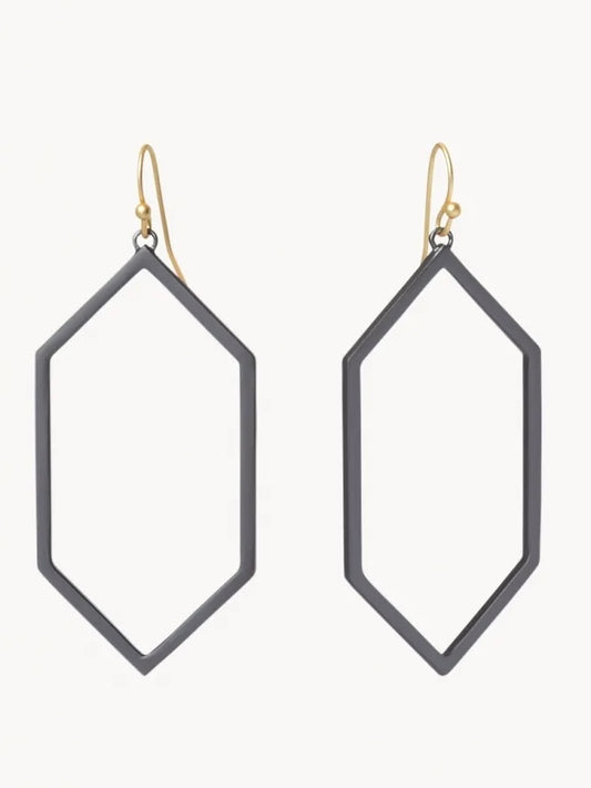 Rhett Earrings - Gunmetal