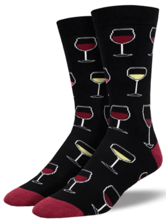 Men’s Bamboo Sip Sip Hooray Socks Black