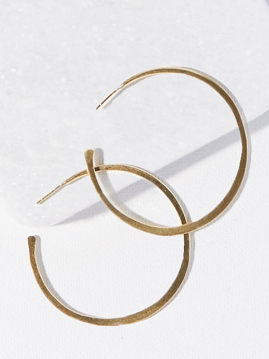 Brass Hoop Earring