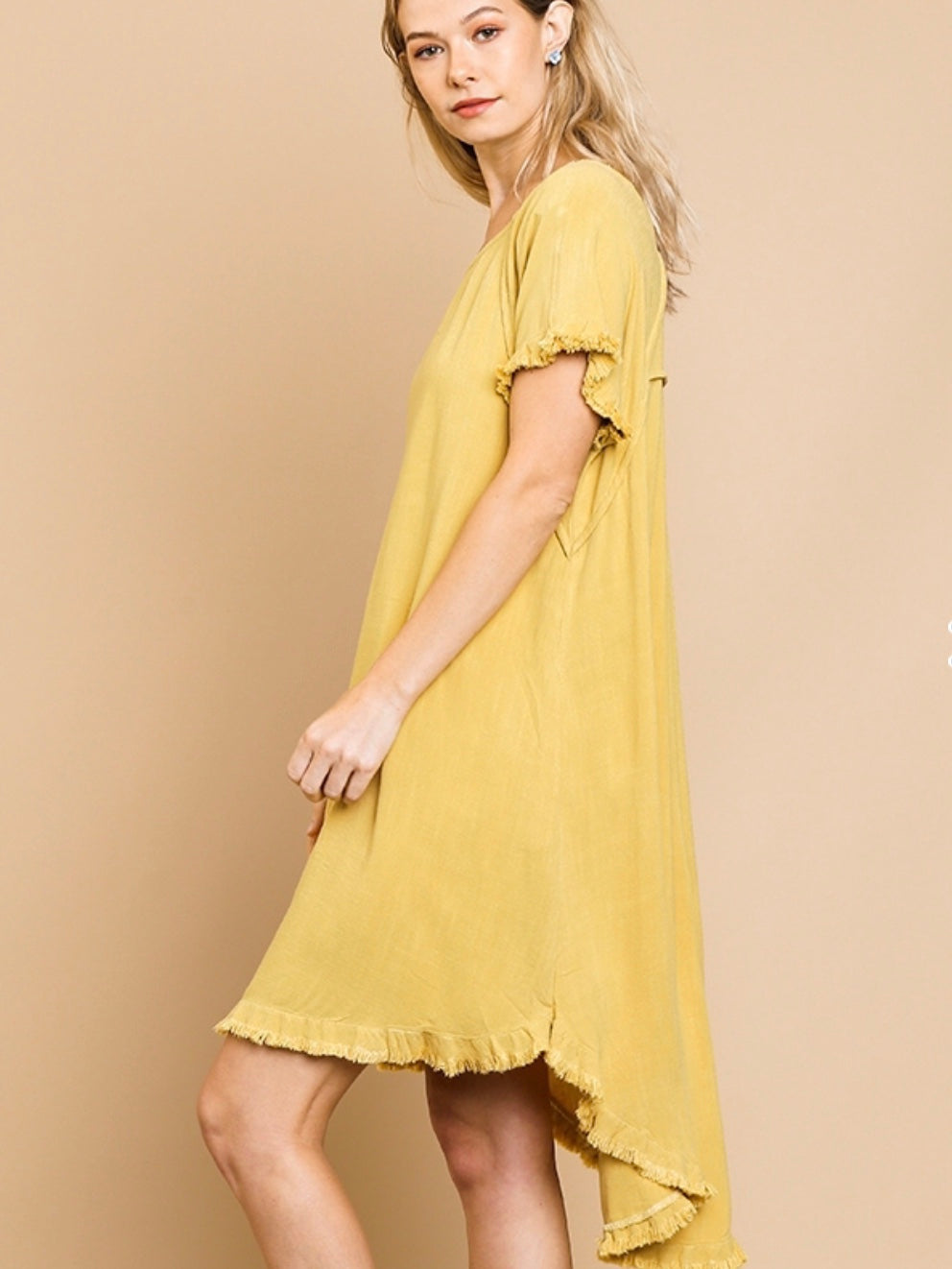 Natalia Dress - Golden Yellow