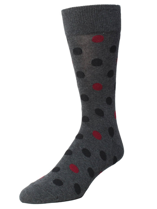 Men’s Gabriel Two Tone Crew Socks Gray