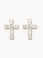 Sea La Vie Have Faith Stud Earrings - Gold