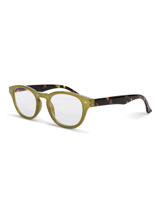 Green Tortoise Shell Readers