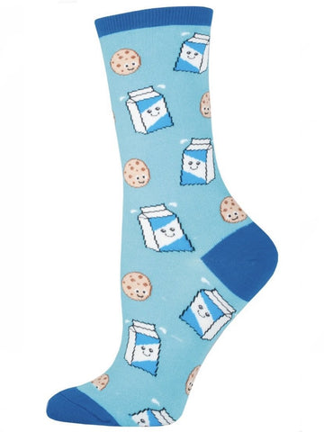 Women’s Cookies N’ Milk Socks Bright Blue