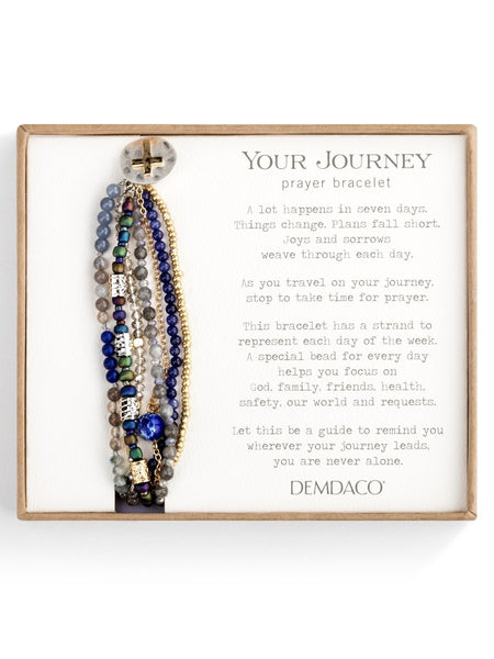 Your Journey Prayer Bracelet - Indigo