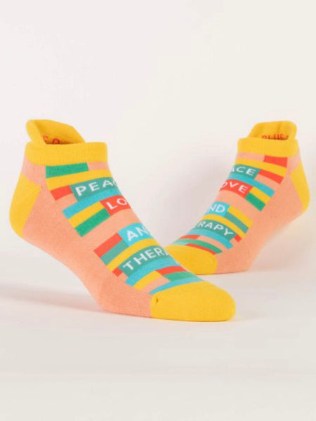 Women’s Peace Love & Therapy Sneaker Socks