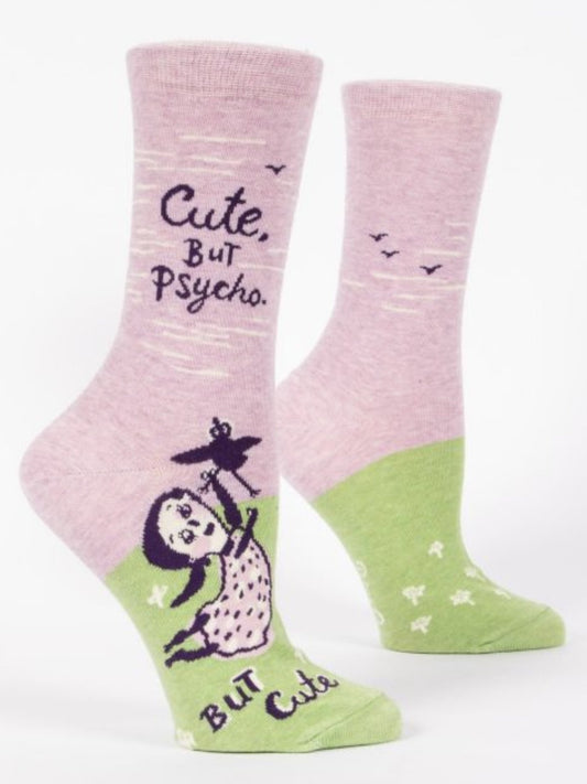 Women’s Cute, But Psycho. Crew Socks