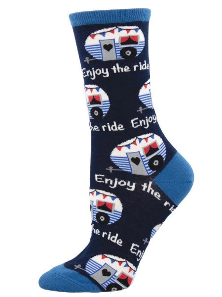 Women’s Enjoy the Ride Socks Navy