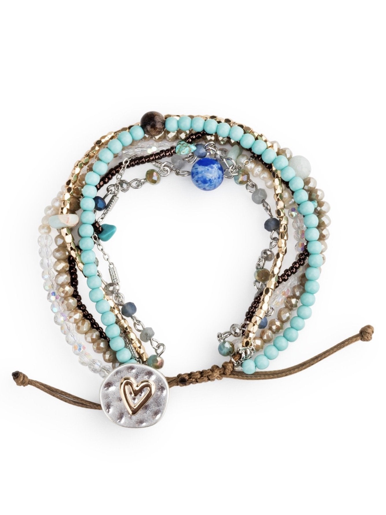 Your Journey Heart Bracelet - Turquoise