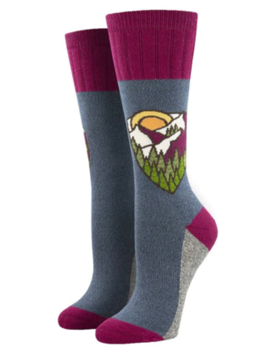 Women’s Outlands AtomicChild Mountain Top Socks Blue
