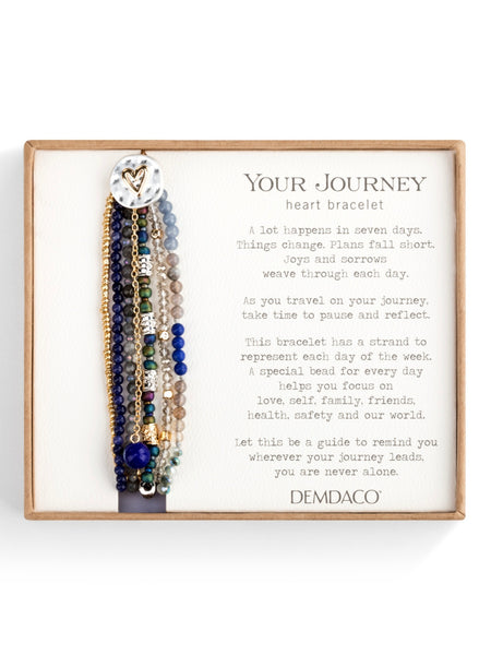 Your Journey Heart Bracelet - Indigo