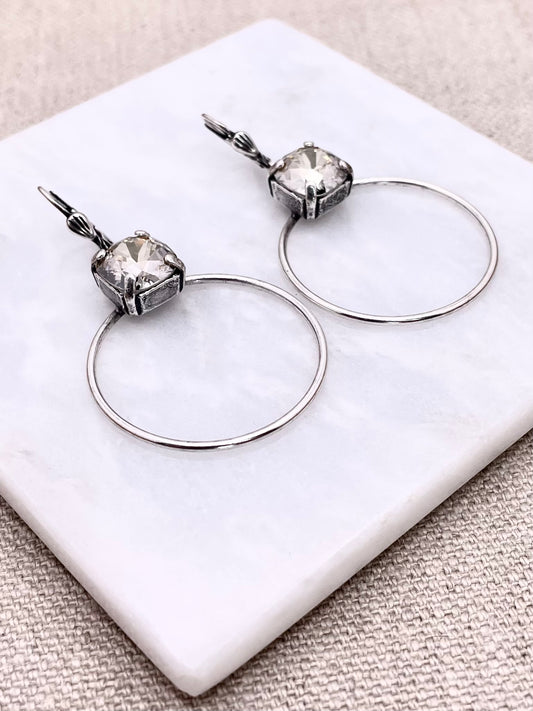 Bernadette Earrings - Silver with Shade