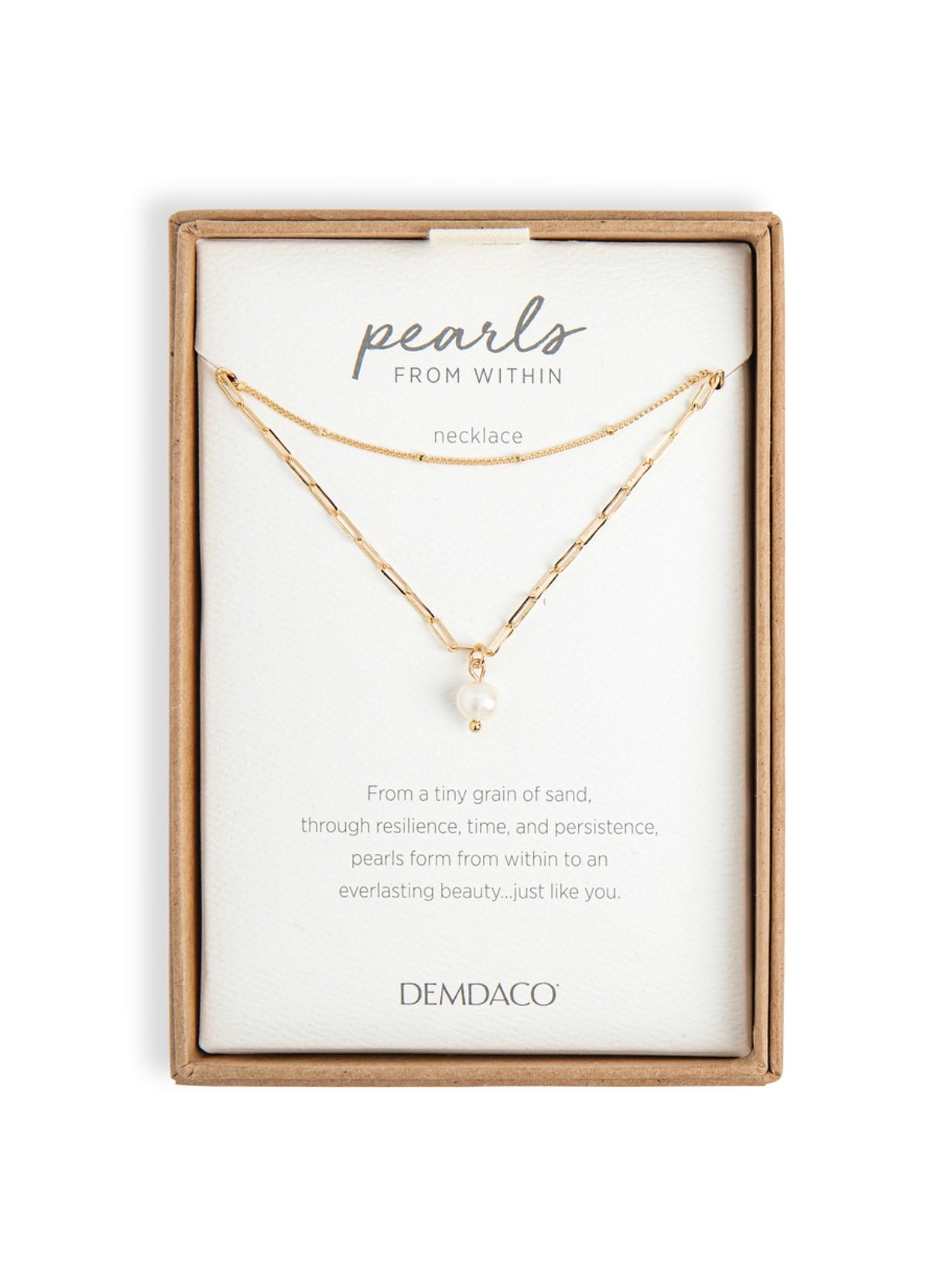 Pearls From Within Necklace - Gold