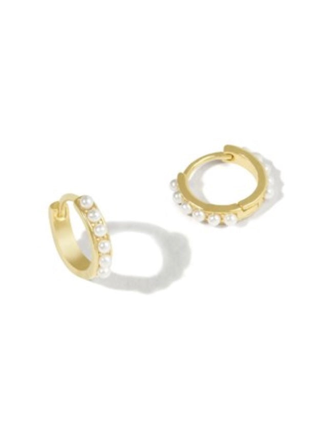 Huggie Hoop Earrings - Gold