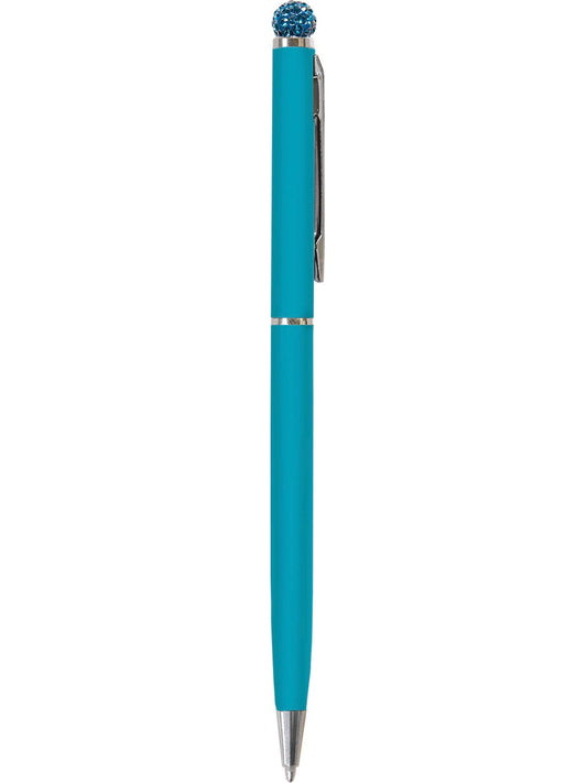 Teal Globe Pen