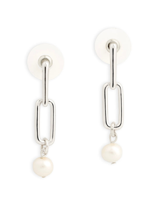 Pearls from Within Earrings - Silver