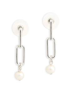 Pearls from Within Earrings - Silver
