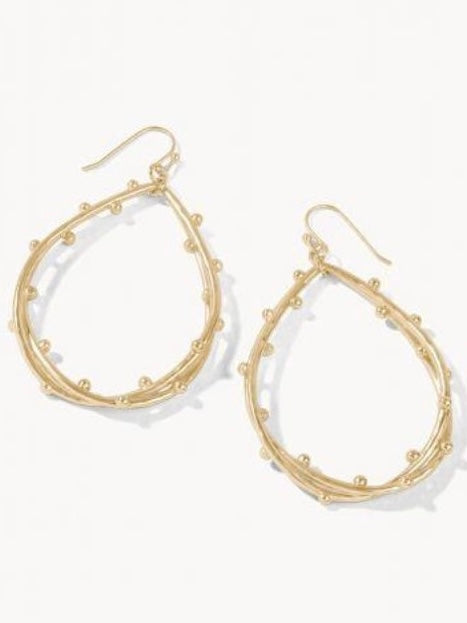 Spritz Teardrop Earrings - Gold
