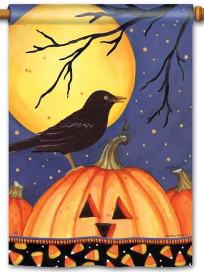 Halloween Crow Standard Flag (Flag Pole Sold Separately)