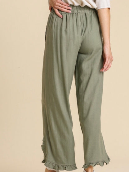 Leona Pant - Light Olivel