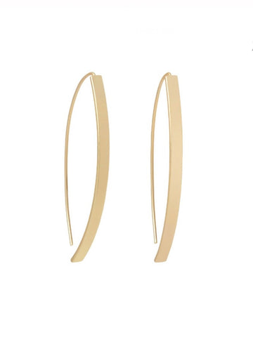 Arc Hoop Earrings - Gold