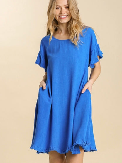 Maya Dress - Cobalt