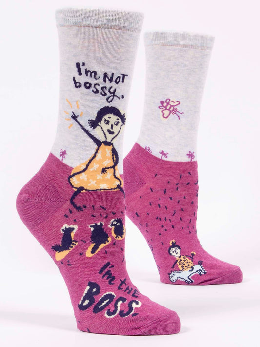 Women’s I’m Not Bossy Crew Socks