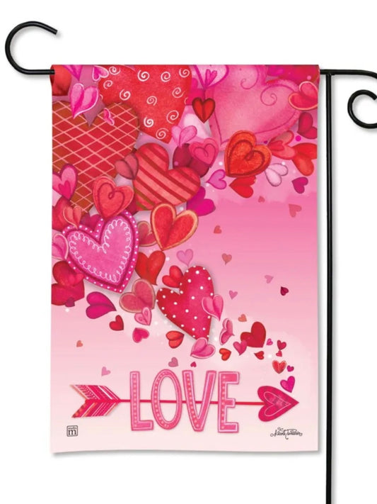 Valentine Showers Garden Flag (Flag Stand Sold Separately)