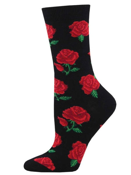 Women’s Bamboo Rosy Toes Socks Black
