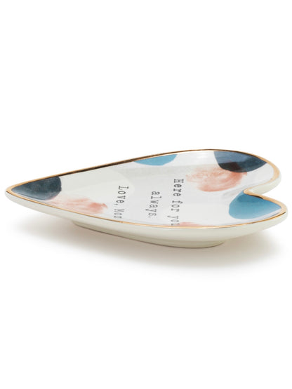 Here For You Art Heart Trinket Dish