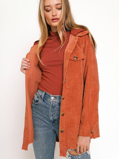 Antonella Corduroy Jacket - Brick