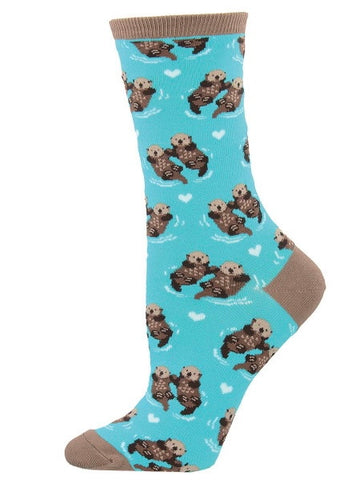 Women’s Significant Otter Socks Bright Blue