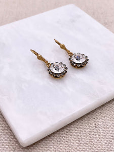 Cosette Earrings - Gold with Crystal
