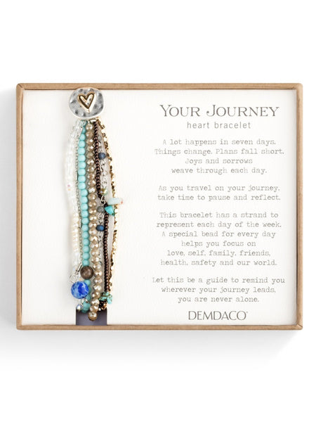 Your Journey Heart Bracelet - Turquoise