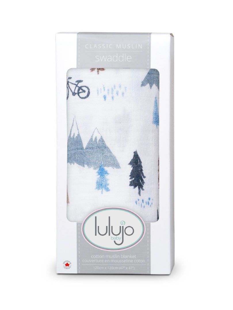 Mountain Top Swaddling Blanket