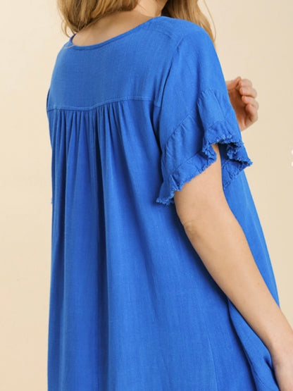 Maya Dress - Cobalt