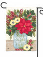 Rustic Winter Bouquet Garden Flag (Flag Stand Sold Separately)