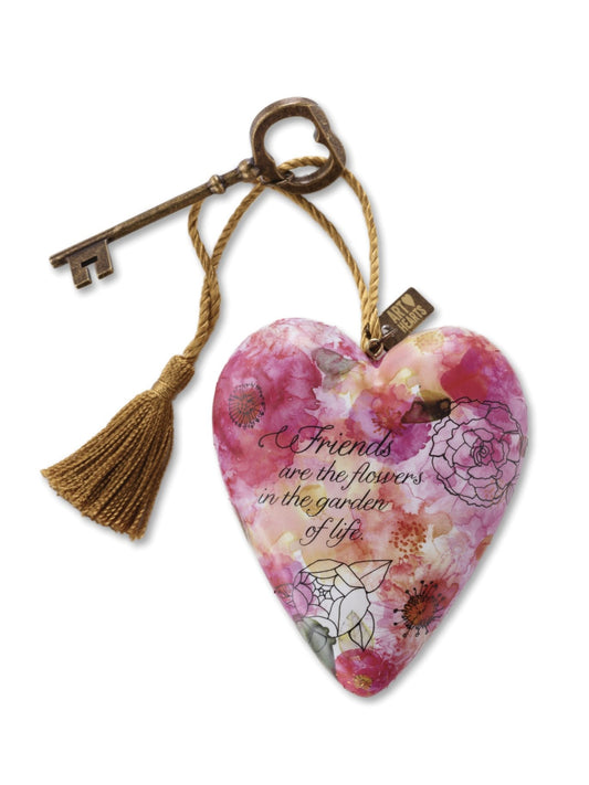 Friends are Flowers Art Heart