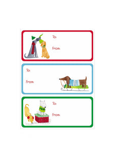 Yappy Holidays Gift Labels