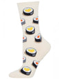 Women’s Love At First Bite Socks Ivory Heather