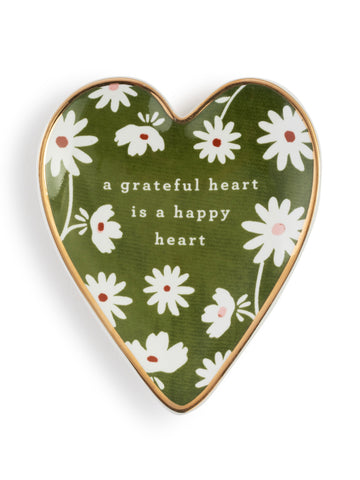 Grateful Art Heart Trinket Dish