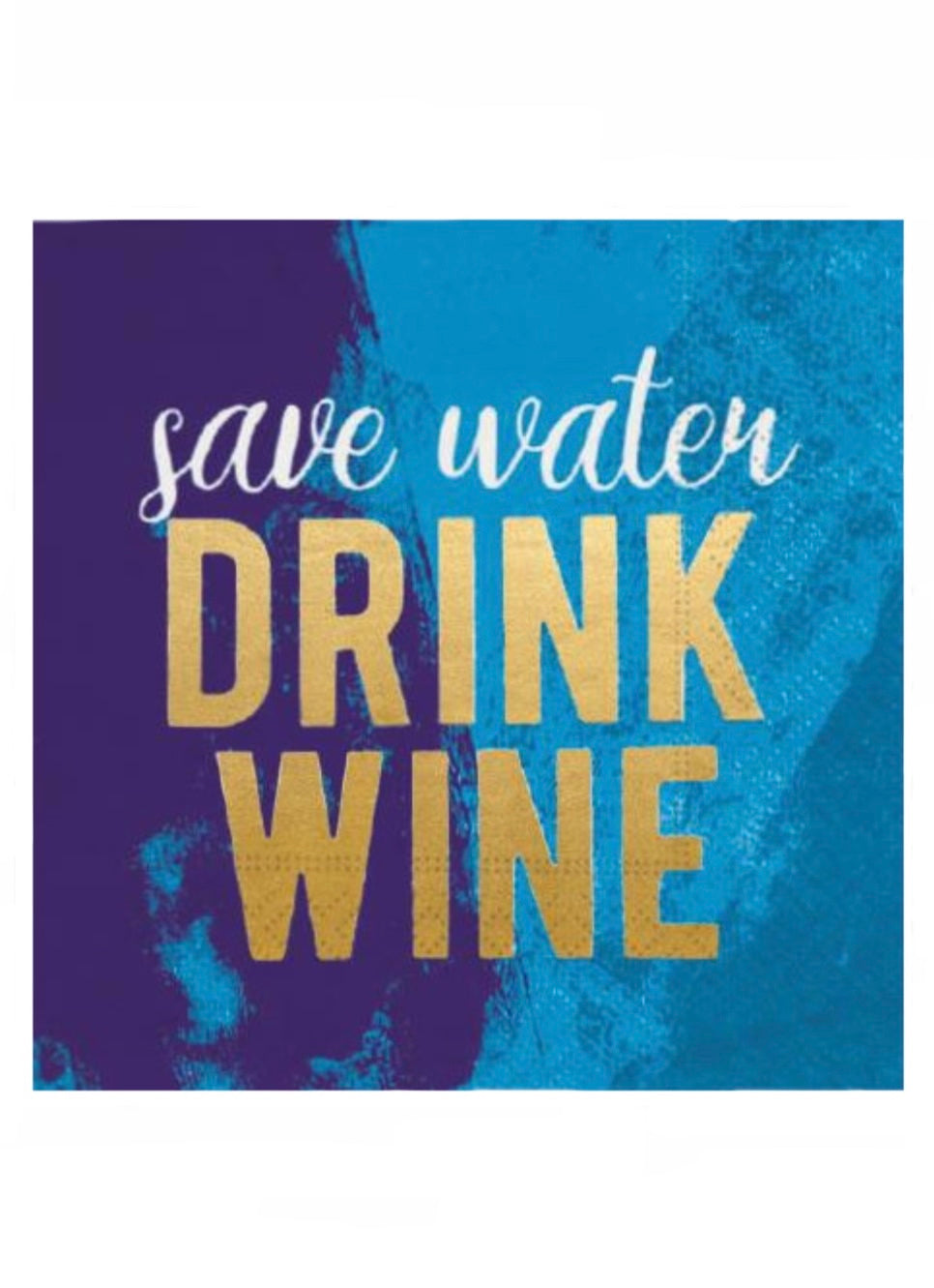 Save Water Beverage Napkins