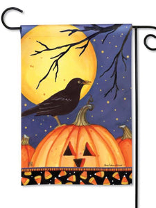 Halloween Crow Garden Flag (Flag Stand Sold Separately)